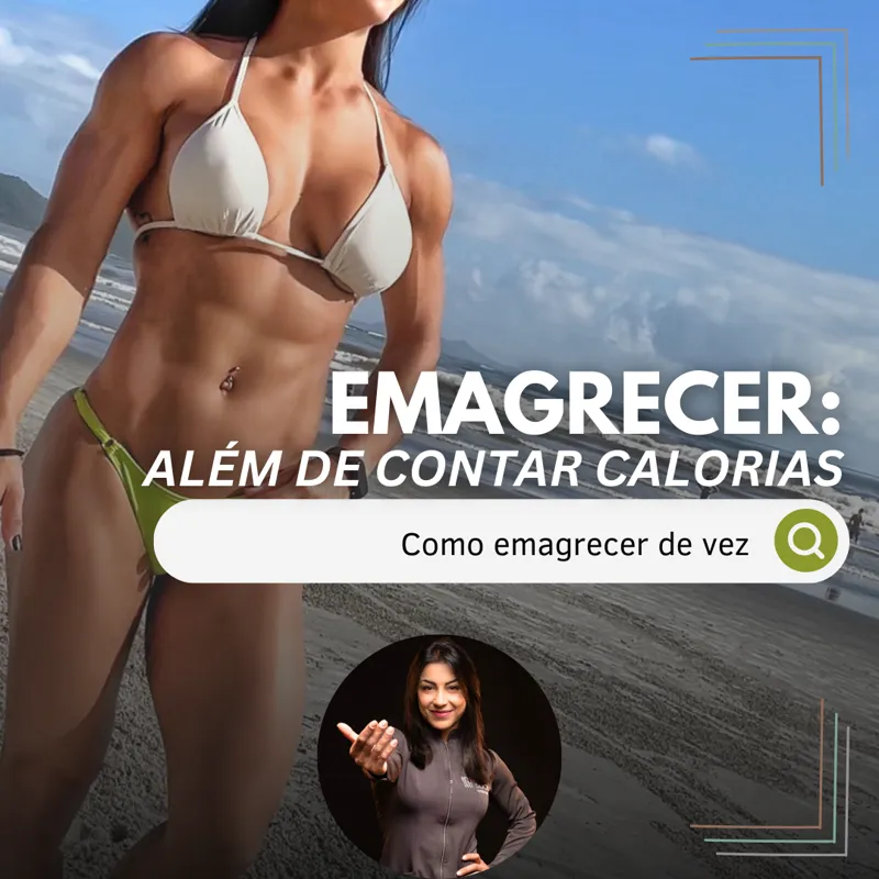 Capa do curso Emagrecer: além de contar calorias